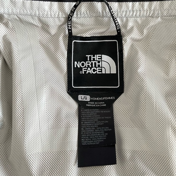 North face women’s large black rain jacket belted trench coat - Picture 6 of 13